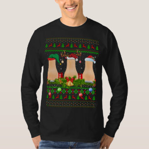 スカッシュフルーツラバークリスマスサンタ醜いスカッシュクリスマ Tシャツ