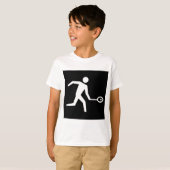 スカッシュプレーヤーアイコン Tシャツ (正面フル)