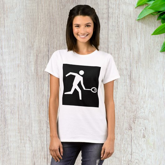スカッシュプレーヤーアイコン Tシャツ