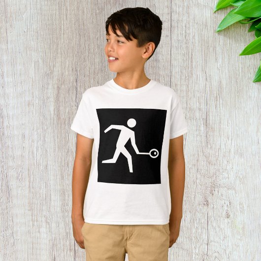 スカッシュプレーヤーアイコン Tシャツ