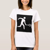 スカッシュプレーヤーアイコン Tシャツ (正面)
