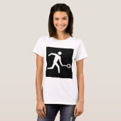 スカッシュプレーヤーアイコン Tシャツ (正面フル)