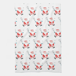スカッシュプレーヤークリスマスタオル キッチンタオル