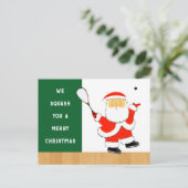 スカッシュプレーヤークリスマスホリデースポーツカード シーズンポストカード (スタンド正面)