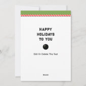 スカッシュプレーヤーホリデーカード シーズンカード (裏面)