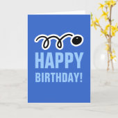 スカッシュプレーヤー用ハッピーバースデーカード及びファン カード (黄色い花)