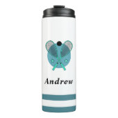 スカッシュラケットボール選手コーチ子供の名前 タンブラー (正面)