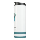 スカッシュラケットボール選手コーチ子供の名前 タンブラー (回転右)