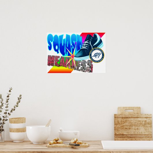 スカッシュ卑劣なアンチいじめのポスター教室 ポスター (キッチン)