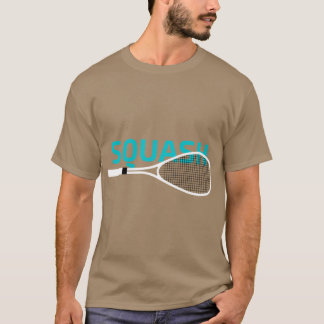 スカッシュ スポーツ スカッシュ ラケット スカッシュのおもしろグッズ Tシャツ