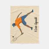 スカッシュ フリースブランケット (正面)