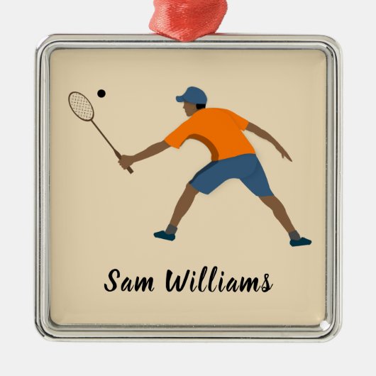 スカッシュ メタルオーナメント (正面)