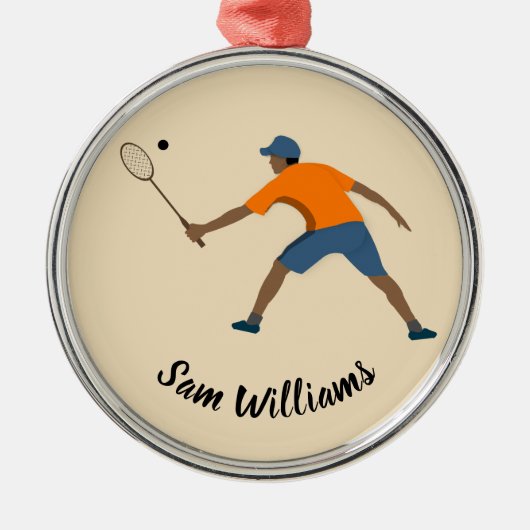 スカッシュ メタルオーナメント (正面)