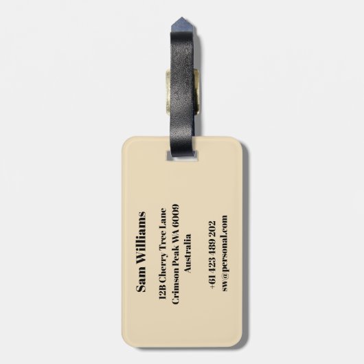 スカッシュ ラゲッジタグ (裏面縦)