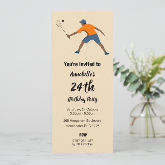 スカッシュ 招待状 (スタンド正面)