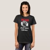 スカッドハート攻撃生存者リボン戦士アワレネス Tシャツ (正面フル)
