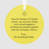 スカハッピースコットオーナメント オーナメント (裏面)