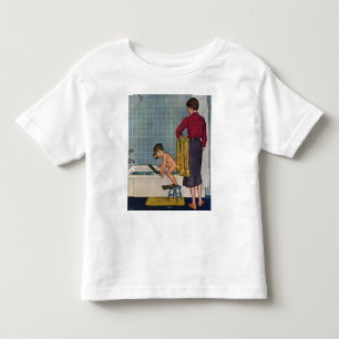 スカバを浴槽に入れる トドラーTシャツ