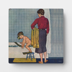 スカバを浴槽に入れる フォトプラーク