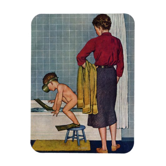 スカバを浴槽に入れる マグネット (縦)