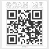 スカパーソナライズされたンナブルQRコードウェブサイト支払車 シール (シート)