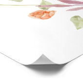 スカビオサワイルドフラワーブライダルシャワーへようこそ ポスター (角)