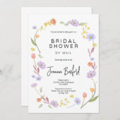 スカビョサワイルドフラワーブライダルシャワーバイメール 招待状 (正面/裏面)