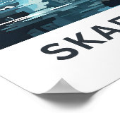 スカフタフェルアイスランドトラベルプリント ポスター (角)