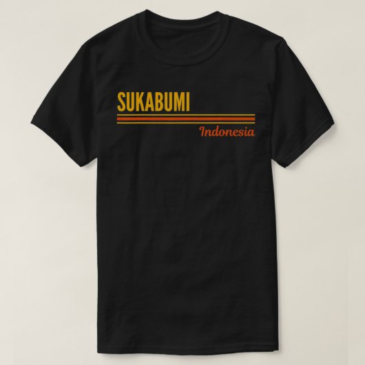 スカブミ、インドネシア Tシャツ (デザイン正面)