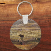 スカヘベニンゲンの海の眺め by ヴィンセント・ヴァン・ゴッホ キーホルダー (正面)