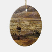 スカヘベニンゲンの海の眺め by ヴィンセント・ヴァン・ゴッホ セラミックオーナメント (右)