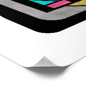 スカベスク – アールデコアールヌーボー幾何学模様 ポスター (角)