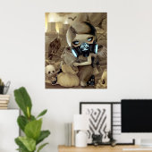 スカベンジャーズARTプリントサイバパンクゴシックハゲワシ妖精 ポスター (ホームオフィス)