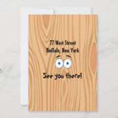 スカベンジャー狩りをテーマにしたキッズパーティー 招待状 (裏面)