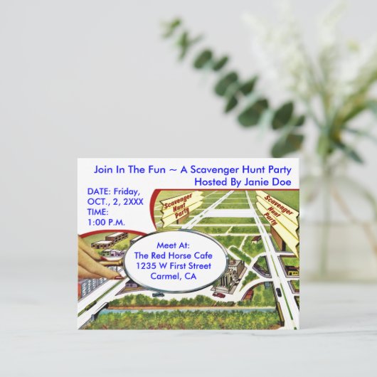 スカベンジャー狩りパーティー招待状〜EZ〜カスタマイズ〜 招待状 (スタンド正面)