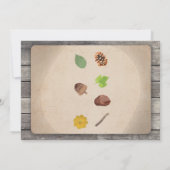 スカベンジャー狩り子供の誕生日パーティーガーデン招待状 招待状 (裏面)