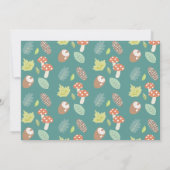 スカベンジャー狩り自然トレイルティール（緑がかった色）フォト誕生日 招待状 (裏面)