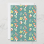 スカベンジャー狩り自然トレイルティール（緑がかった色）誕生日 招待状 (裏面)