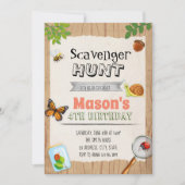 スカベンジャー狩り誕生日パーティーの招待 招待状 (正面)