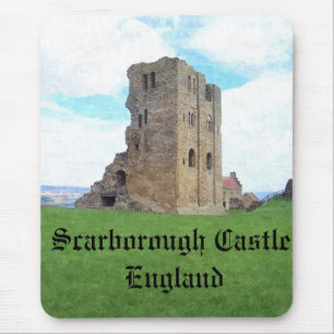 スカボロの城のイギリスのマウスマット マウスパッド