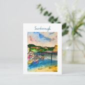 スカボローの水色 ポストカード (スタンド正面)