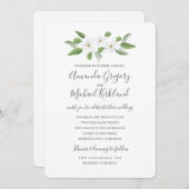 スカボローセージ結婚モノグラムズスイート 招待状 (正面/裏面)