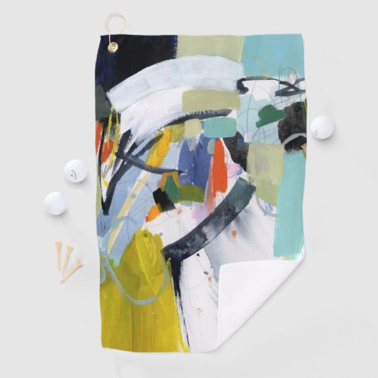 スカボローフェア – 抽象芸術 ゴルフタオル (インサイチュ)