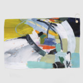 スカボローフェア – 抽象芸術 ゴルフタオル (横)