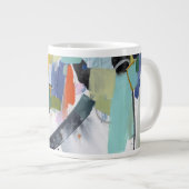 スカボローフェア – 抽象芸術 ジャンボコーヒーマグカップ (正面右)