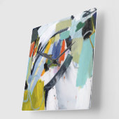 スカボローフェア – 抽象芸術 スクエア壁時計 (傾斜)