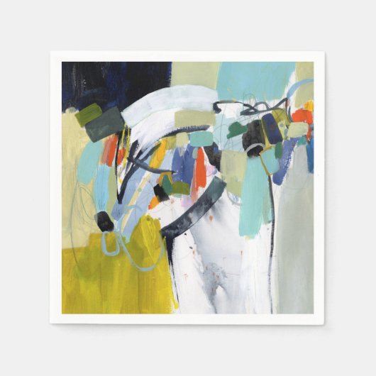 スカボローフェア – 抽象芸術 スタンダードカクテルナプキン (正面)