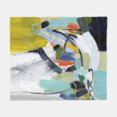 スカボローフェア – 抽象芸術 フリースブランケット (正面(横))