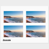 スカボロー海岸線 長方形シール (シート)