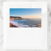 スカボロー海岸線 長方形シール (バッグ)